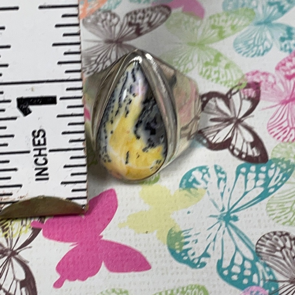 Dendritic Opal Ring - image 8